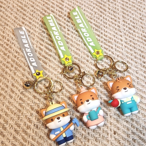 3 fox keychains - Picture 1 of 5